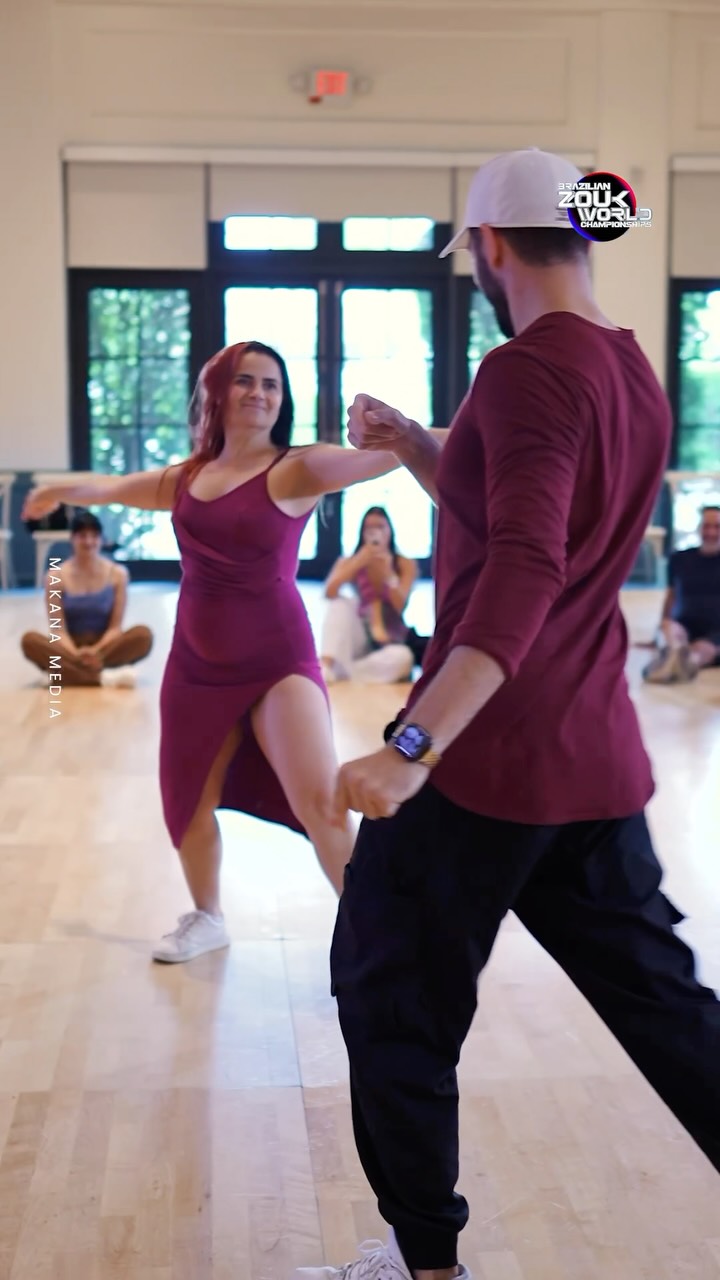 Brazilian Zouk dancers in motion